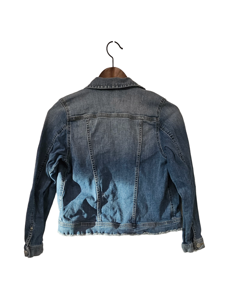 Jeansjacka med pärlor