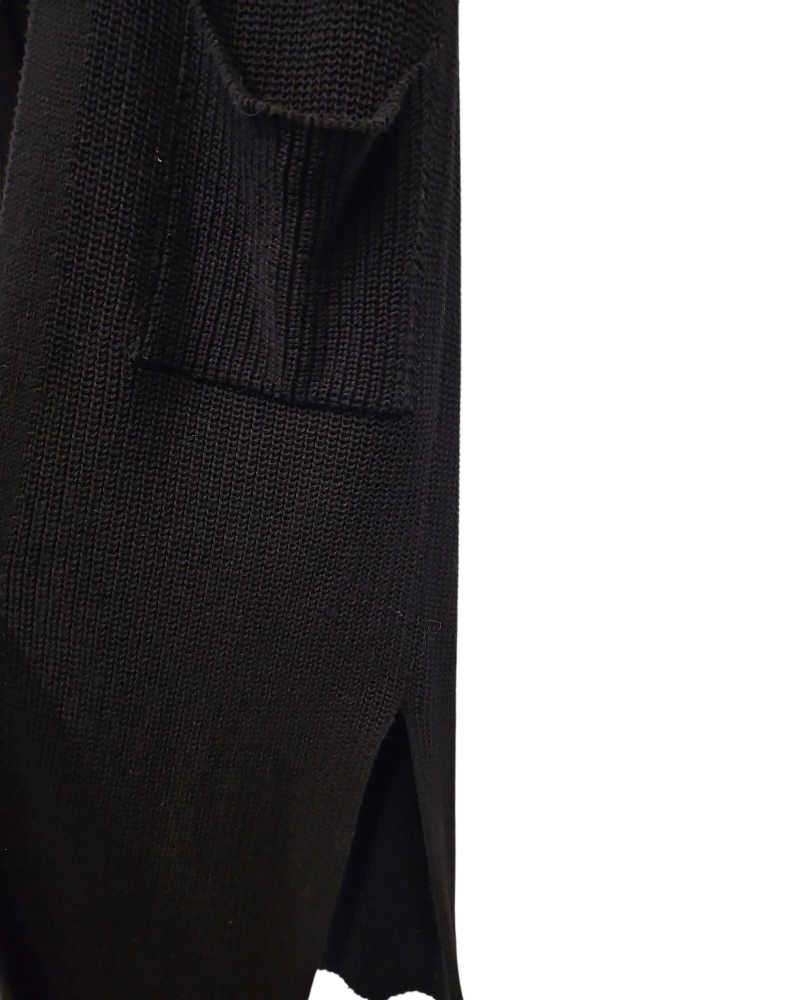 Ärmlös lång kofta