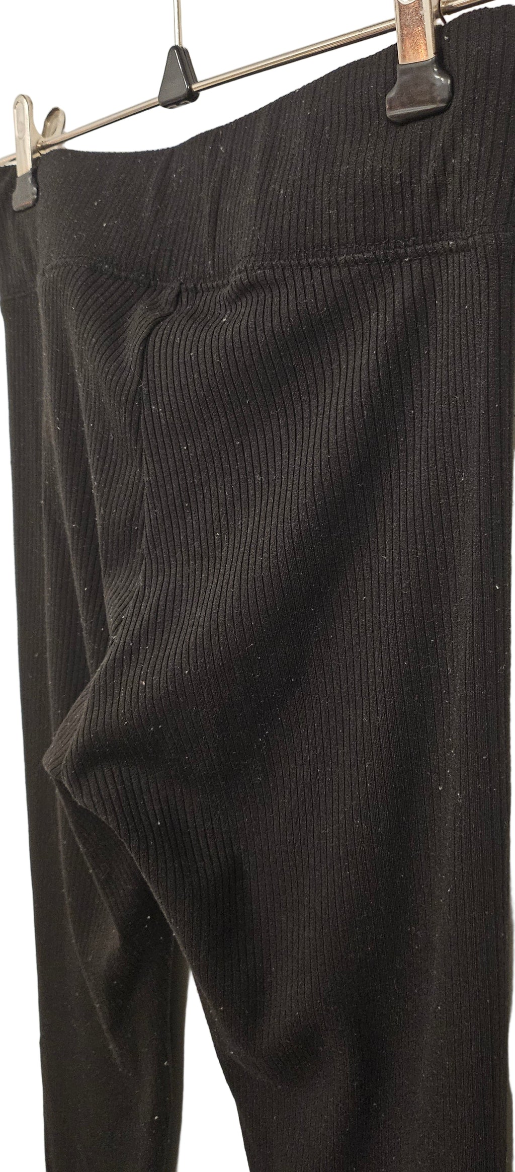 Ribbade tights med bred resår