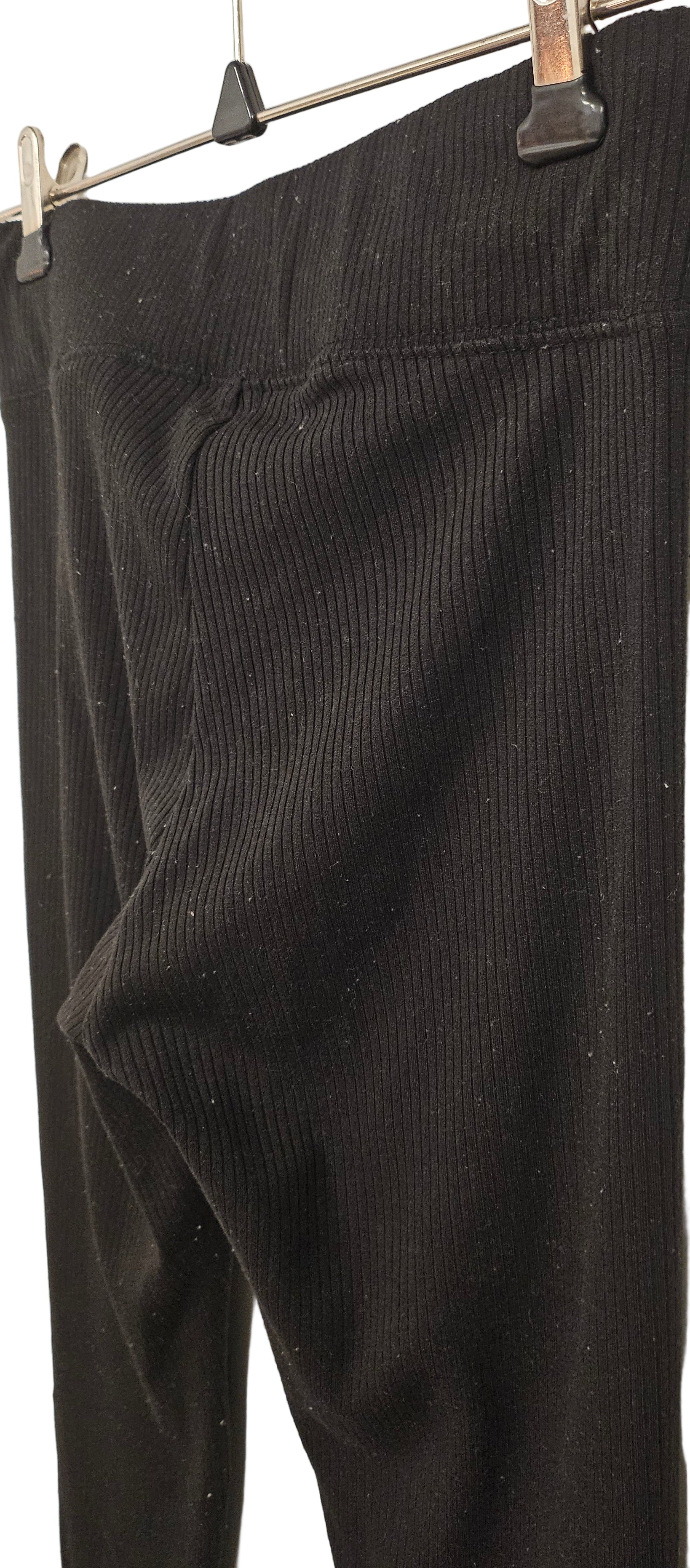 Ribbade tights med bred resår