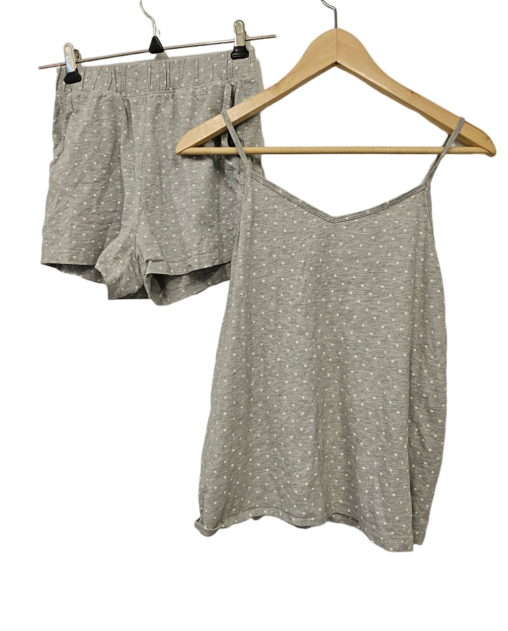 Pyjamas med linne och shorts