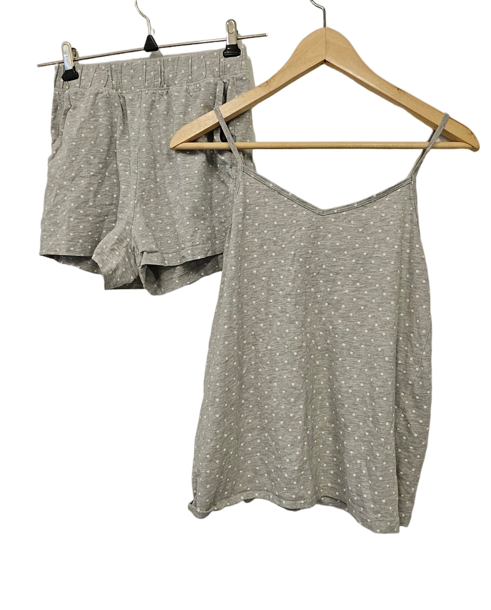 Pyjamas med linne och shorts