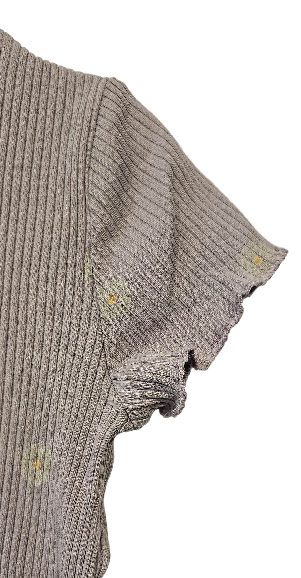 Ribbad topp med blommor