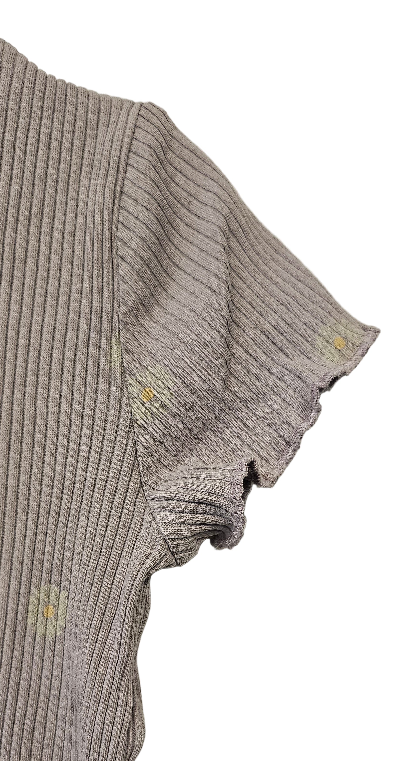 Ribbad topp med blommor