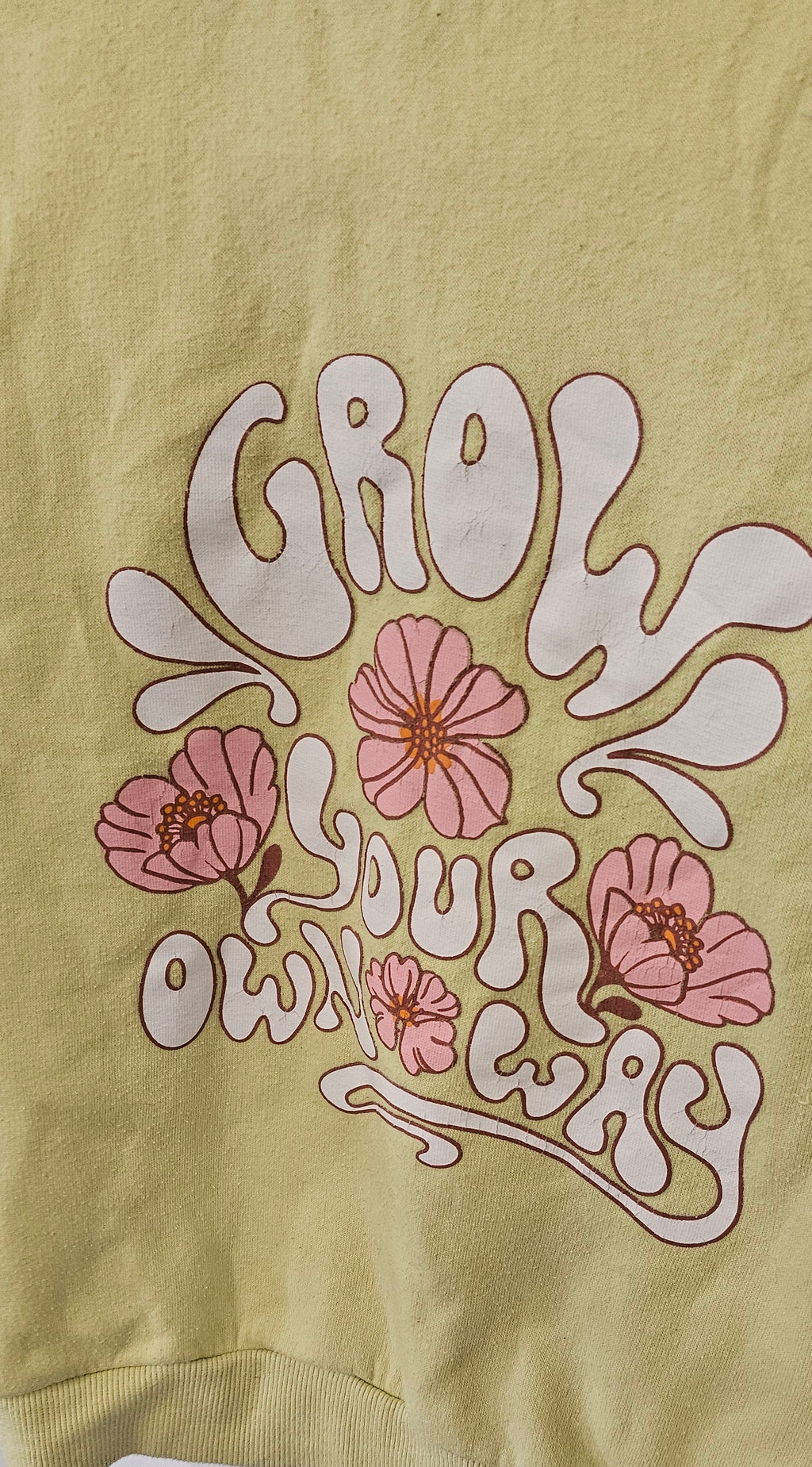 Sweatshirt med tryck