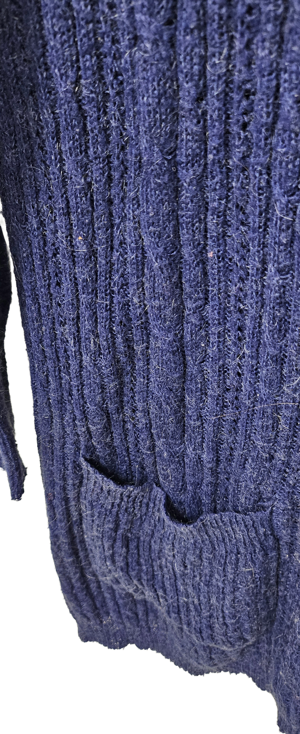 Stickad lång tröja