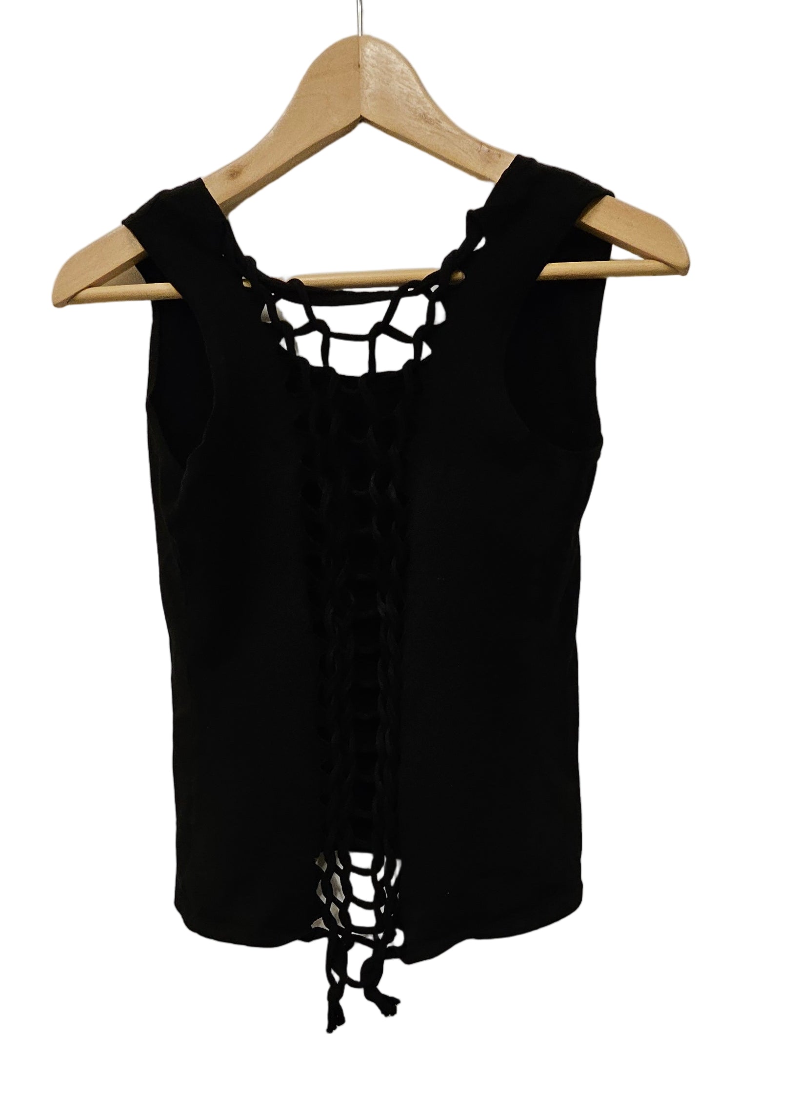 Linne med snörning bak