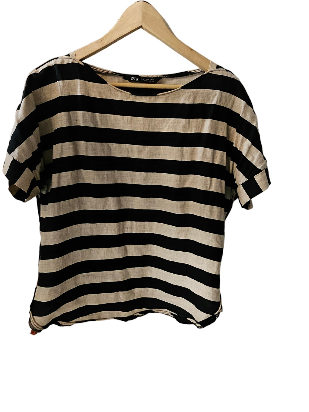 Kortärmad tröja av linne