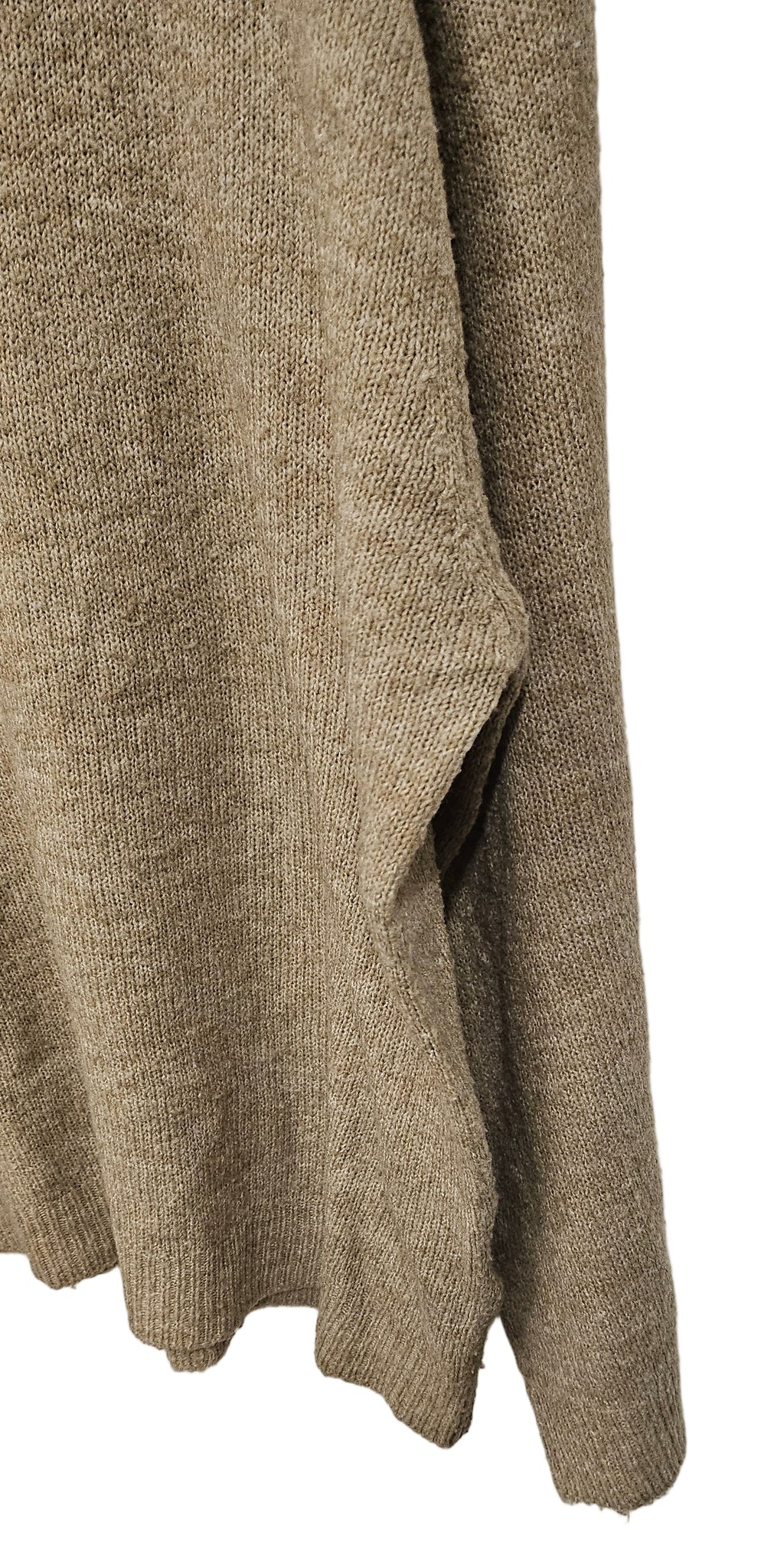 Stickad tröja med rund hals