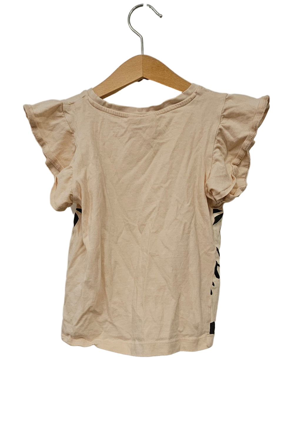 T-shirt med volangärm