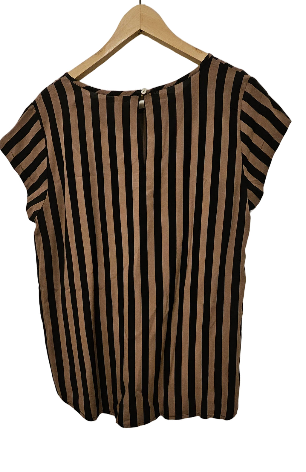 Randig blus av viskos