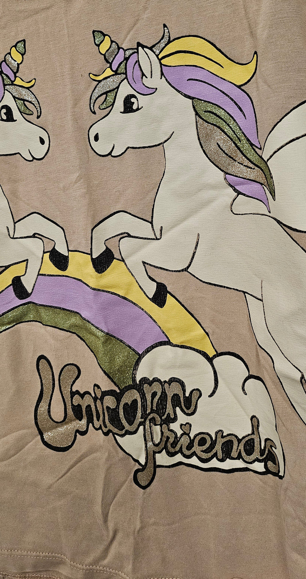 T-shirt med enhörningar