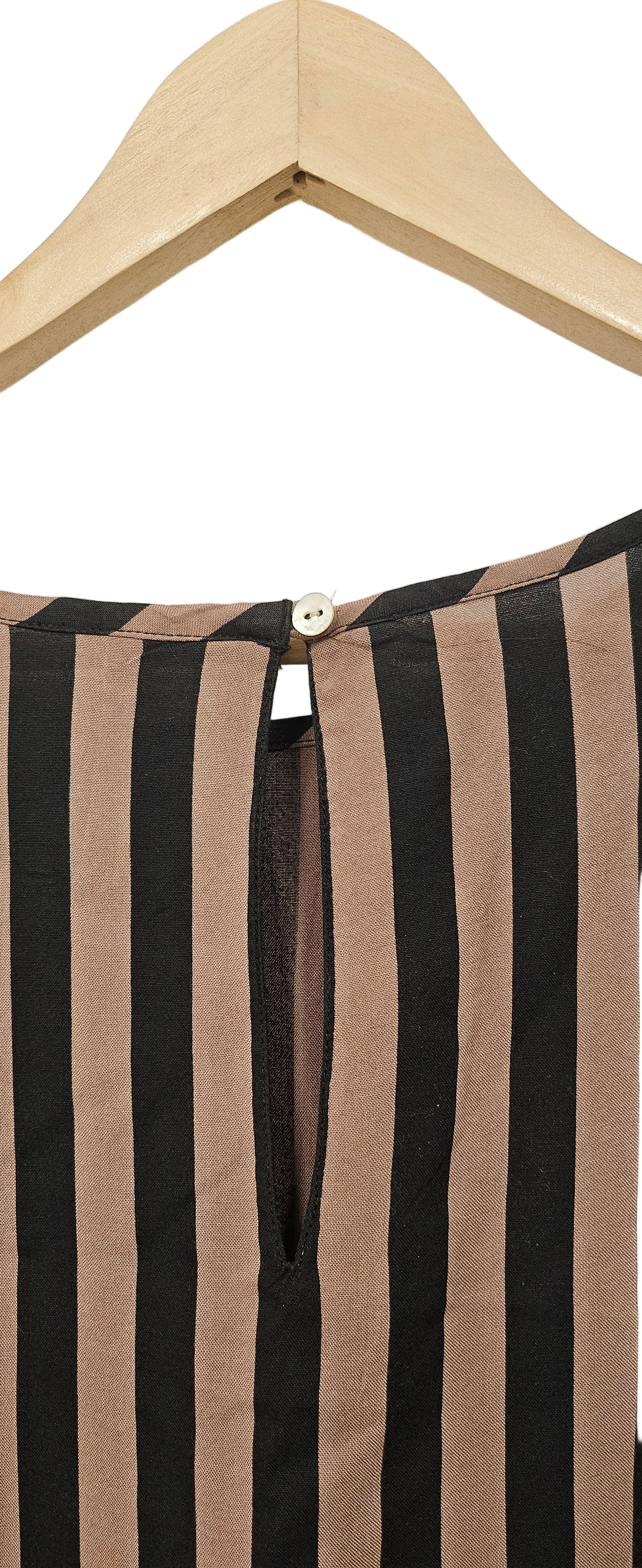 Randig blus av viskos