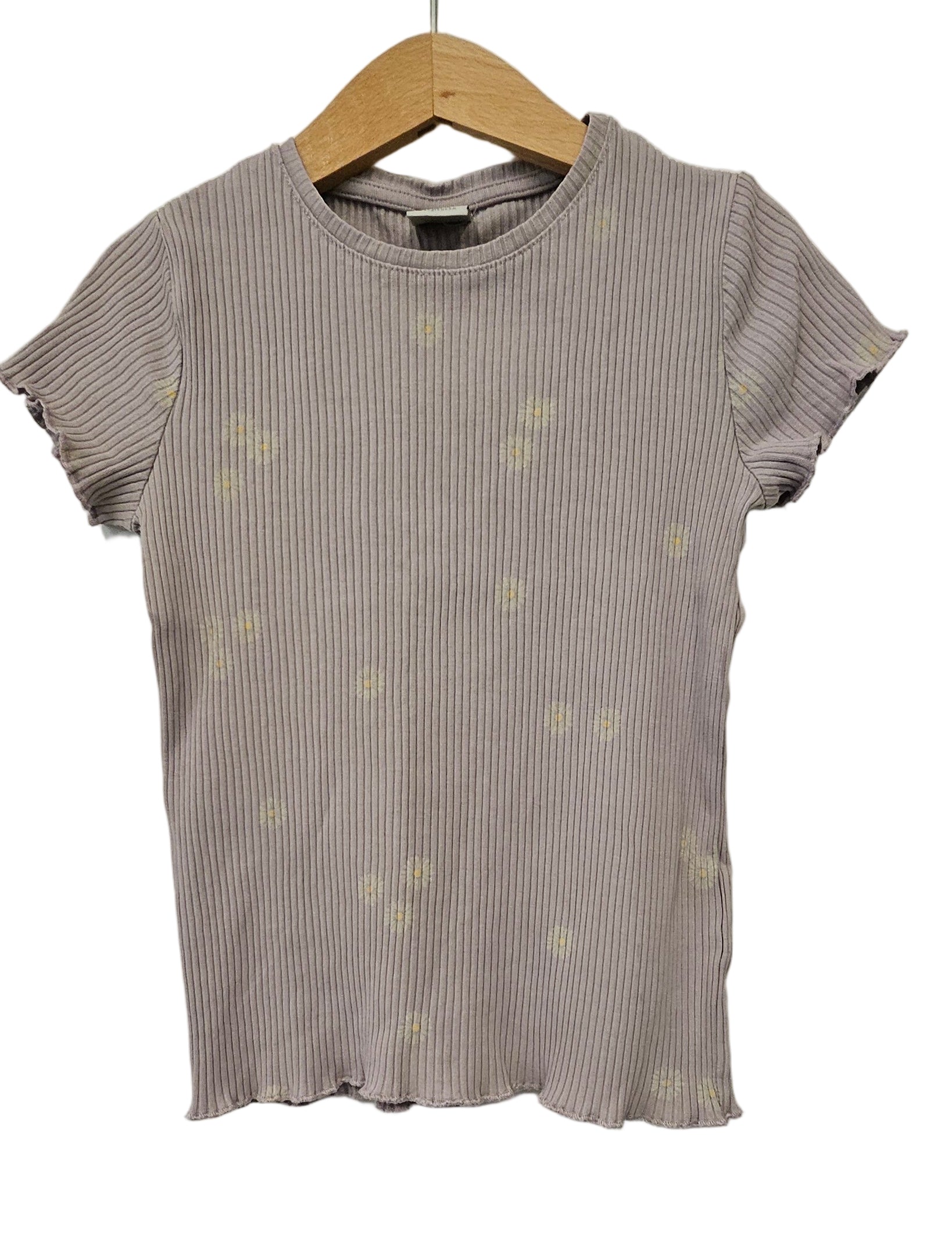 Ribbad topp med blommor