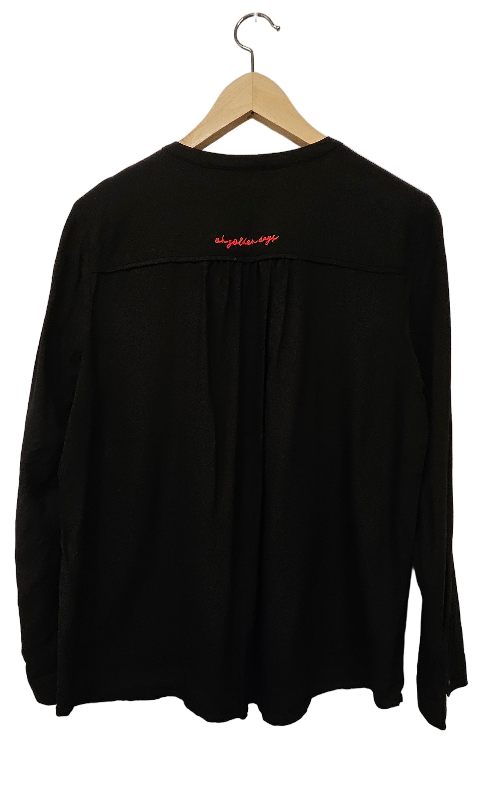 Blus med bröstfickor